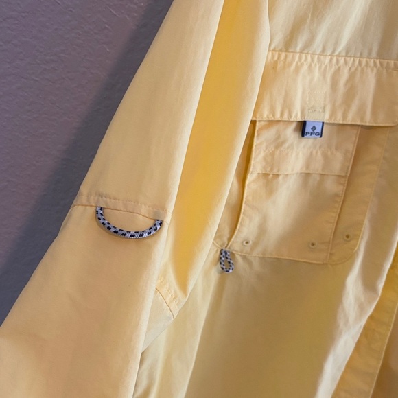 Columbia Men's Bright Yellow Shirt Jacket - Picture 2 of 7